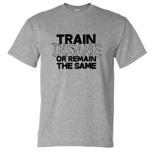 Train Insane or Remain the Same 50/50 T-shirt