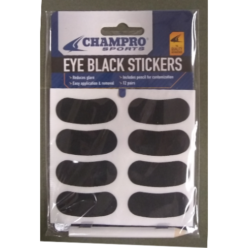 Eye Black Stickers with Pencil