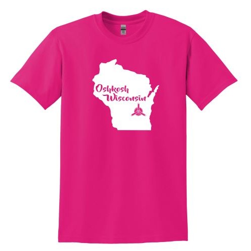 EAA Oshkosh WI T-shirt - Heliconia