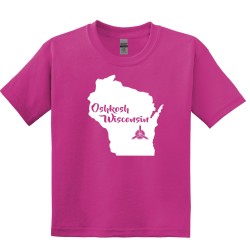 YOUTH - EAA Oshkosh WI T-shirt - Heliconia