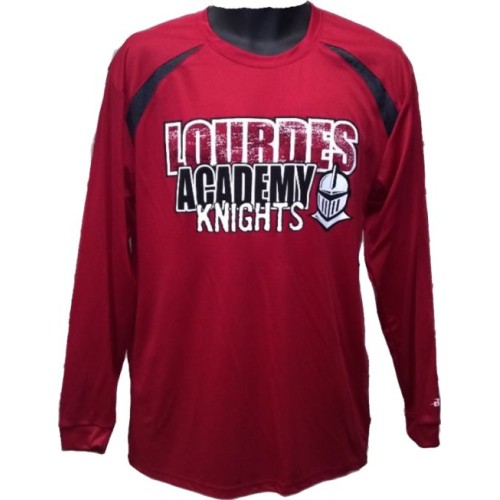 Lourdes Badger Hype Long Sleeve Performance T-shirt