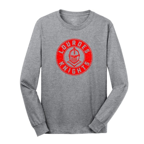 Long Sleeve Lourdes Knights Cotton/Poly T-shirt