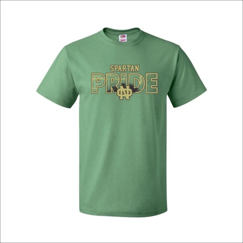 North Spartan Pride 100% Cotton T-shirt - Kelly