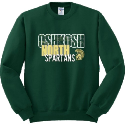 North Spartans 50/50 Cotton/Poly Crewneck Sweatshirt North Spartans 50/50 Cotton/Poly Crewneck Sweatshirt
