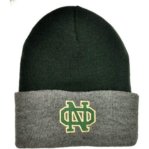 Knit Hat with "ON" Embroidered Cuff
