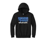 West Youth HeavyBlend Hooded Sweatshirt- Black