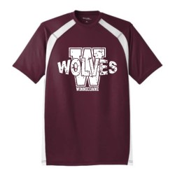 Wolves Performance Poly Shirt with Mesh Insets