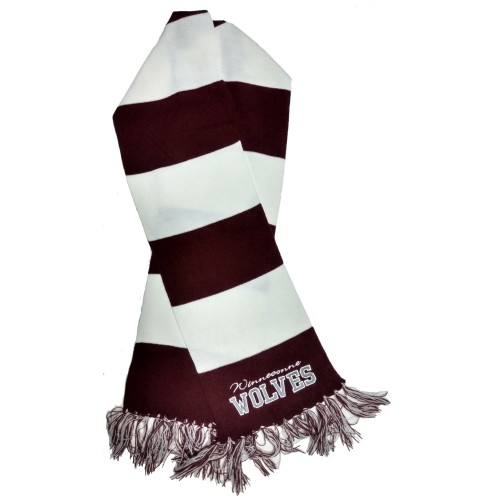 Wolves Spectator Scarf with Embroidery